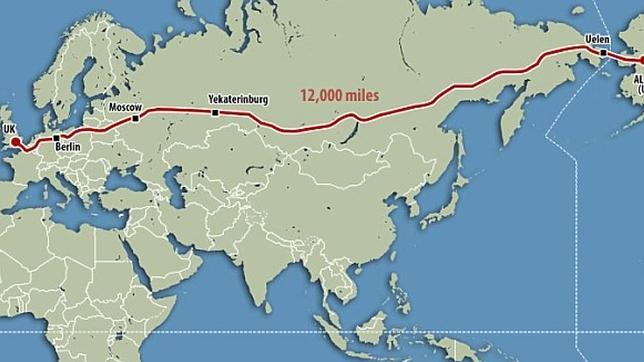 El Ferrocarril Ruso sueña con conectar Londres y Nueva York por carretera