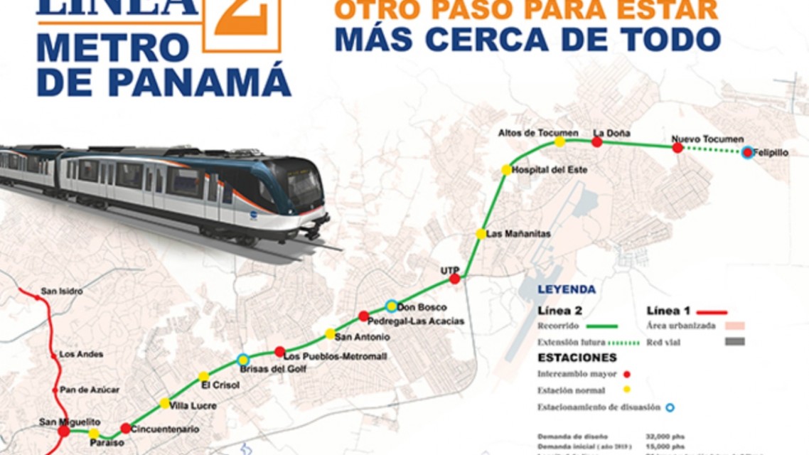 Comienzan las obras de la Línea 2 del Metro de Panamá